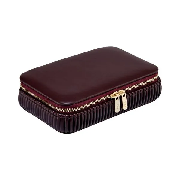 WOLF Bella Zip Jewellery Case Bordeaux Image 2 La Mine d'Or Moncton, NB