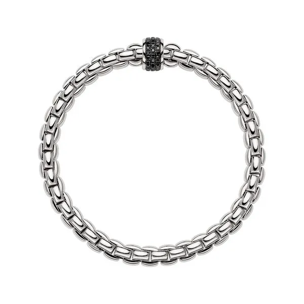 FOPE Eka Flex'it Mens White Gold Diamond Bracelet Size L Image 2 La Mine d'Or Moncton, NB