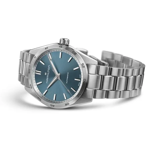 Hamilton Jazzmaster Performer Automatic Dusty Blue Dial Image 3 La Mine d'Or Moncton, NB