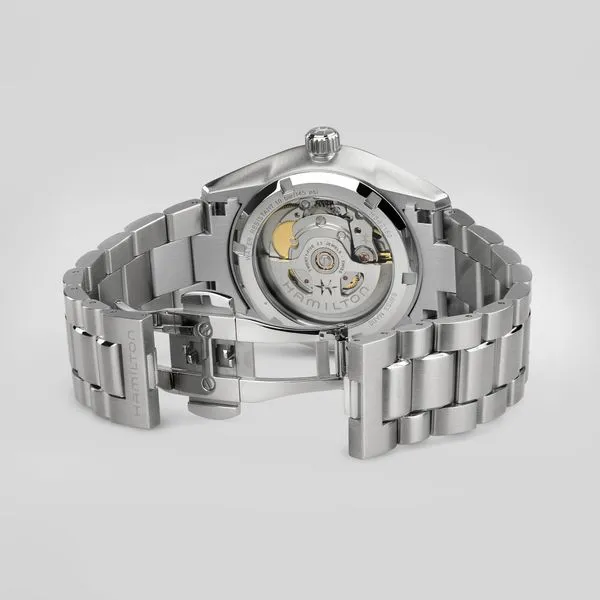 Hamilton Jazzmaster Performer Automatic Dusty Blue Dial Image 4 La Mine d'Or Moncton, NB