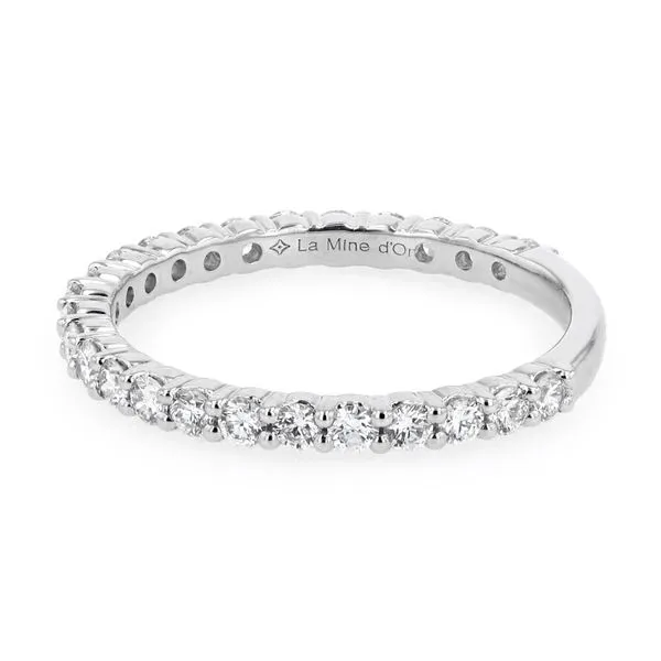 0.65tw Eternal Pave Diamond Wedding Band Image 2 La Mine d'Or Moncton, NB
