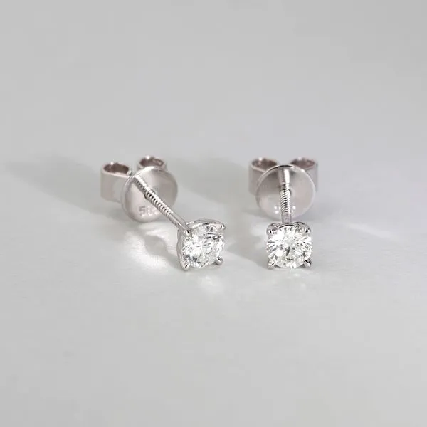 0.50tw Essential Collection Round Diamond Stud Earrings Image 3 La Mine d'Or Moncton, NB