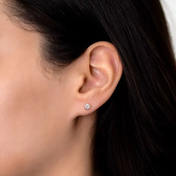 0.50tw Essential Collection Round Diamond Stud Earrings Image 4 La Mine d'Or Moncton, NB