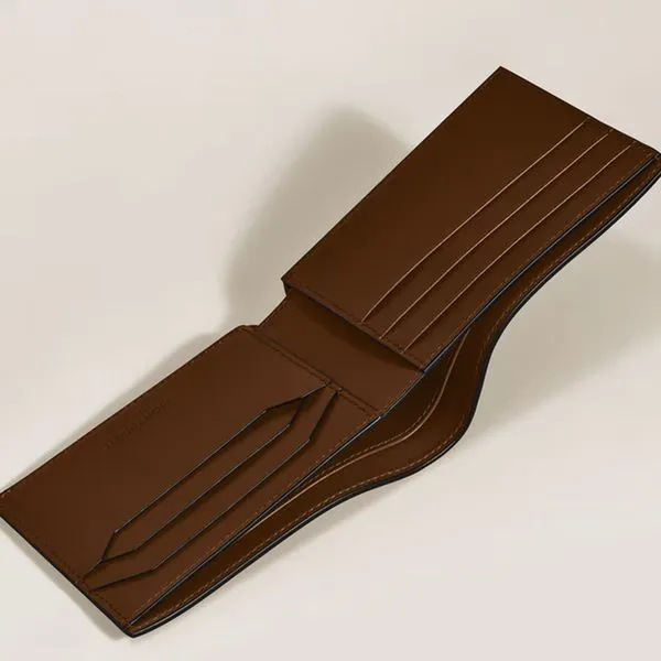 Montblanc Meisterstuck Brown Leather Wallet 6cc Image 3 La Mine d'Or Moncton, NB