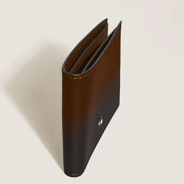 Montblanc Meisterstuck Brown Leather Wallet 6cc Image 4 La Mine d'Or Moncton, NB