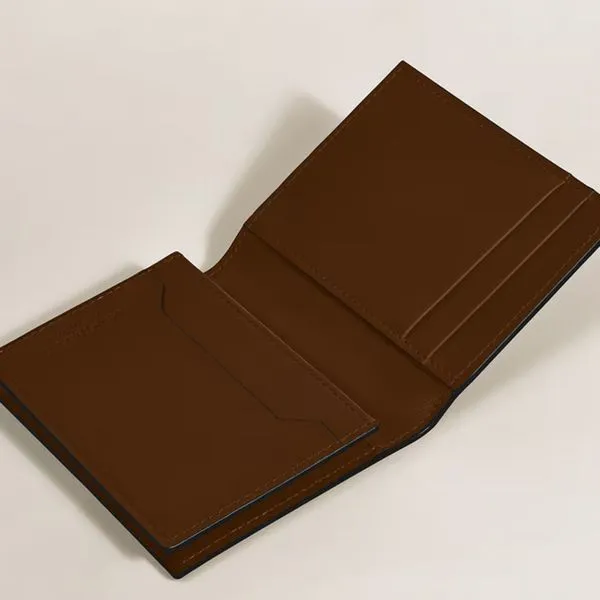 Montblanc Meisterstuck Brown Leather Card Holder 4cc Image 3 La Mine d'Or Moncton, NB