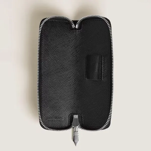 Montblanc Sartorial Black 1 Pen Pouch with Zip Image 2 La Mine d'Or Moncton, NB