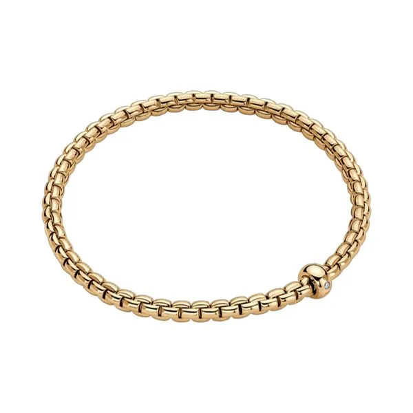 FOPE Eka Flex'it Yellow Gold Diamond Bracelet, Size M La Mine d'Or Moncton, NB