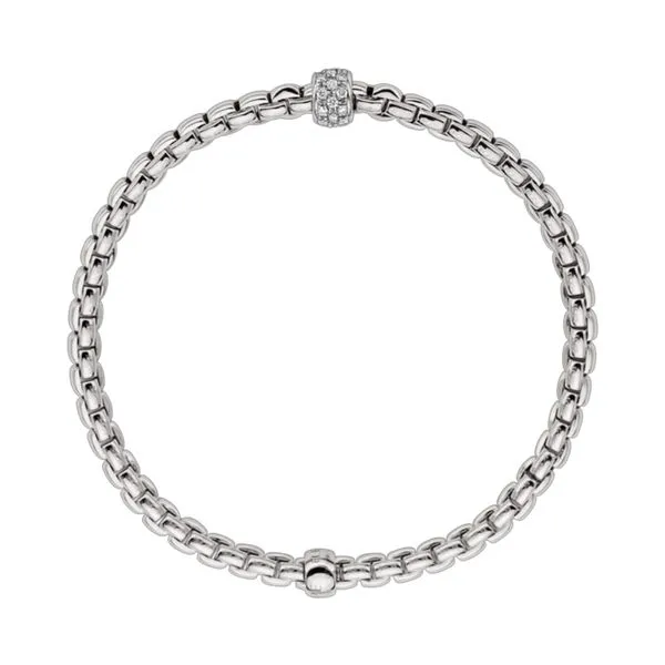 FOPE Eka Flex'it 18kt White Gold Diamond Bracelet, Size L Image 2 La Mine d'Or Moncton, NB