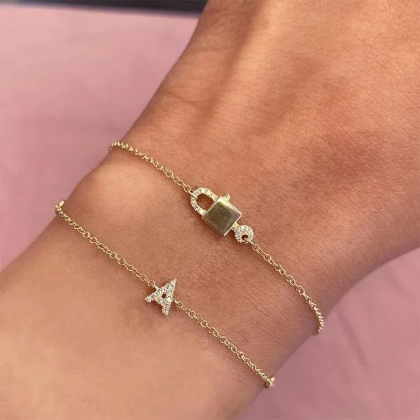 0.04tw Shy Creation Kate Diamond Lock & Key Bracelet Image 2 La Mine d'Or Moncton, NB