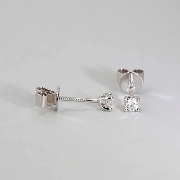 0.25tw Essential Collection Round Diamond Stud Earrings Image 2 La Mine d'Or Moncton, NB