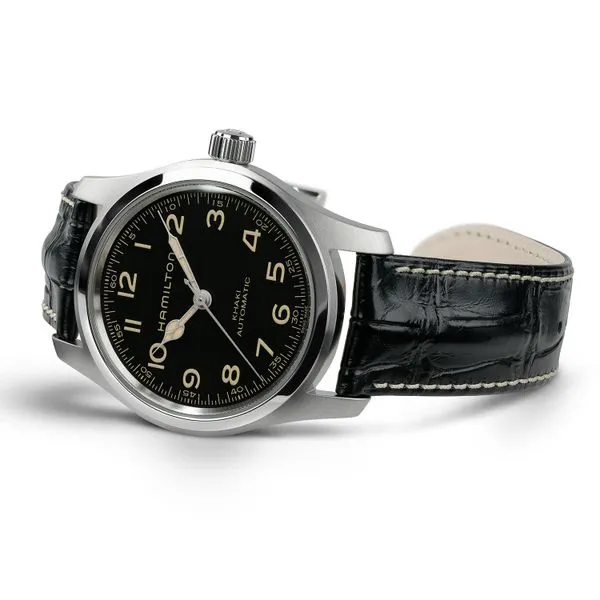 Hamilton Stainless Khaki Field Murph Automatic Black Dial 42mm Image 2 La Mine d'Or Moncton, NB