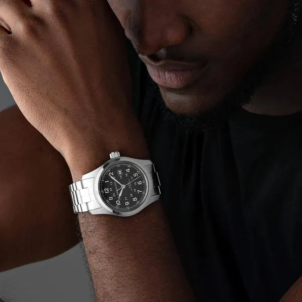 Hamilton Khaki Field Automatic Watch Black Dial 42mm Image 3 La Mine d'Or Moncton, NB