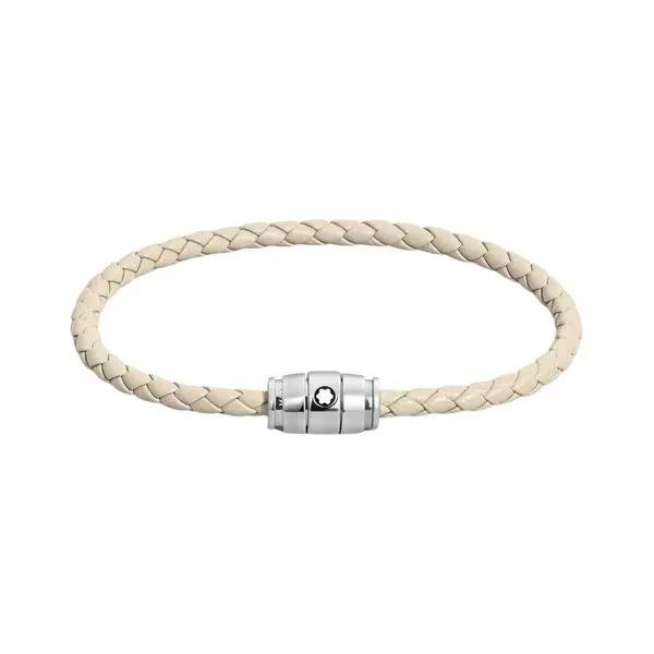 Montblanc Meisterstuck Cloudy Beige Leather Bracelet, Medium La Mine d'Or Moncton, NB