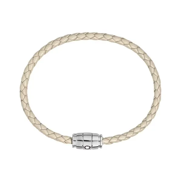 Montblanc Meisterstuck Cloudy Beige Leather Bracelet, Medium Image 2 La Mine d'Or Moncton, NB