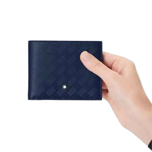 Montblanc Extreme 3.0 Ink Blue Leather Wallet 6cc Image 5 La Mine d'Or Moncton, NB