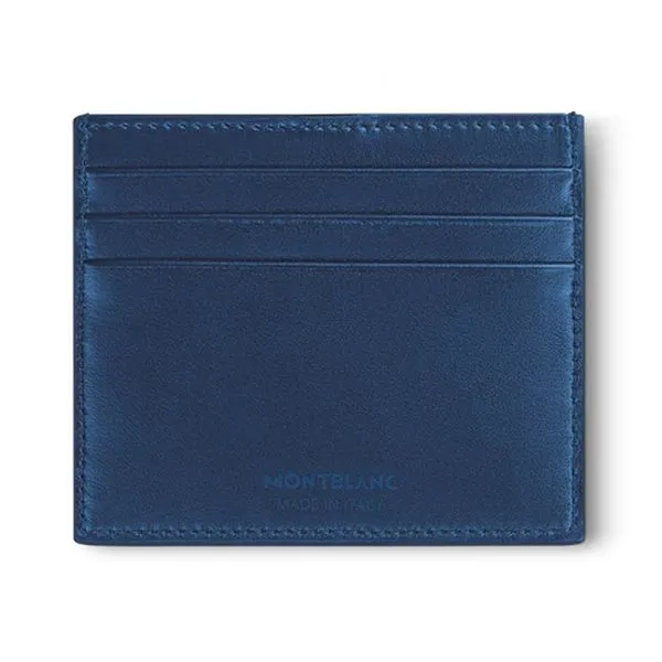 Montblanc Extreme 3.0 Ink Blue Leather Card Holder 6cc Image 2 La Mine d'Or Moncton, NB