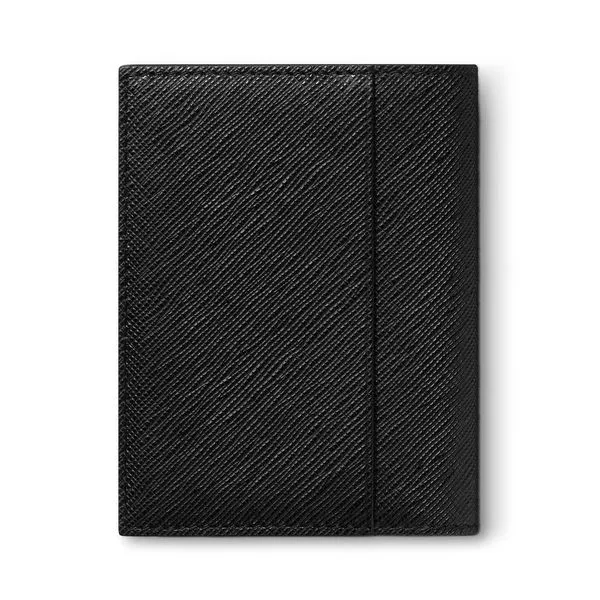 Montblanc Sartorial Black Leather Card Holder 4cc Image 2 La Mine d'Or Moncton, NB