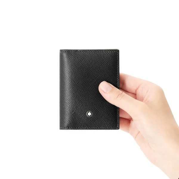 Montblanc Sartorial Black Leather Card Holder 4cc Image 4 La Mine d'Or Moncton, NB