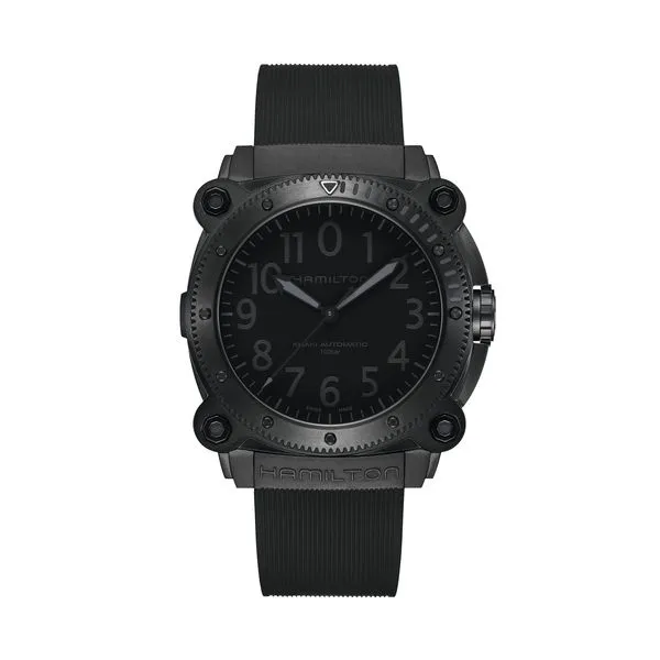 Hamilton Khaki Navy BeLOWZERO Automatic Watch Black Dial 46mm La Mine d'Or Moncton, NB