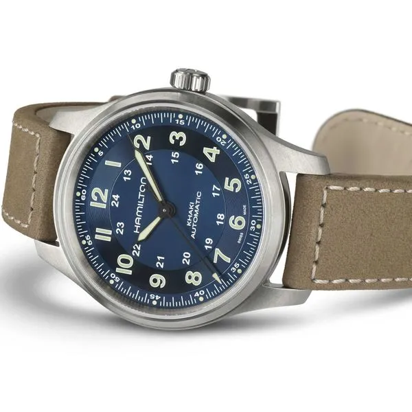 Hamilton Khaki Field Titanium Automatic Blue Dial 42mm Image 3 La Mine d'Or Moncton, NB