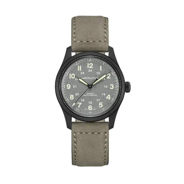 Hamilton Khaki Field Titanium Automatic Grey Dial 38mm La Mine d'Or Moncton, NB
