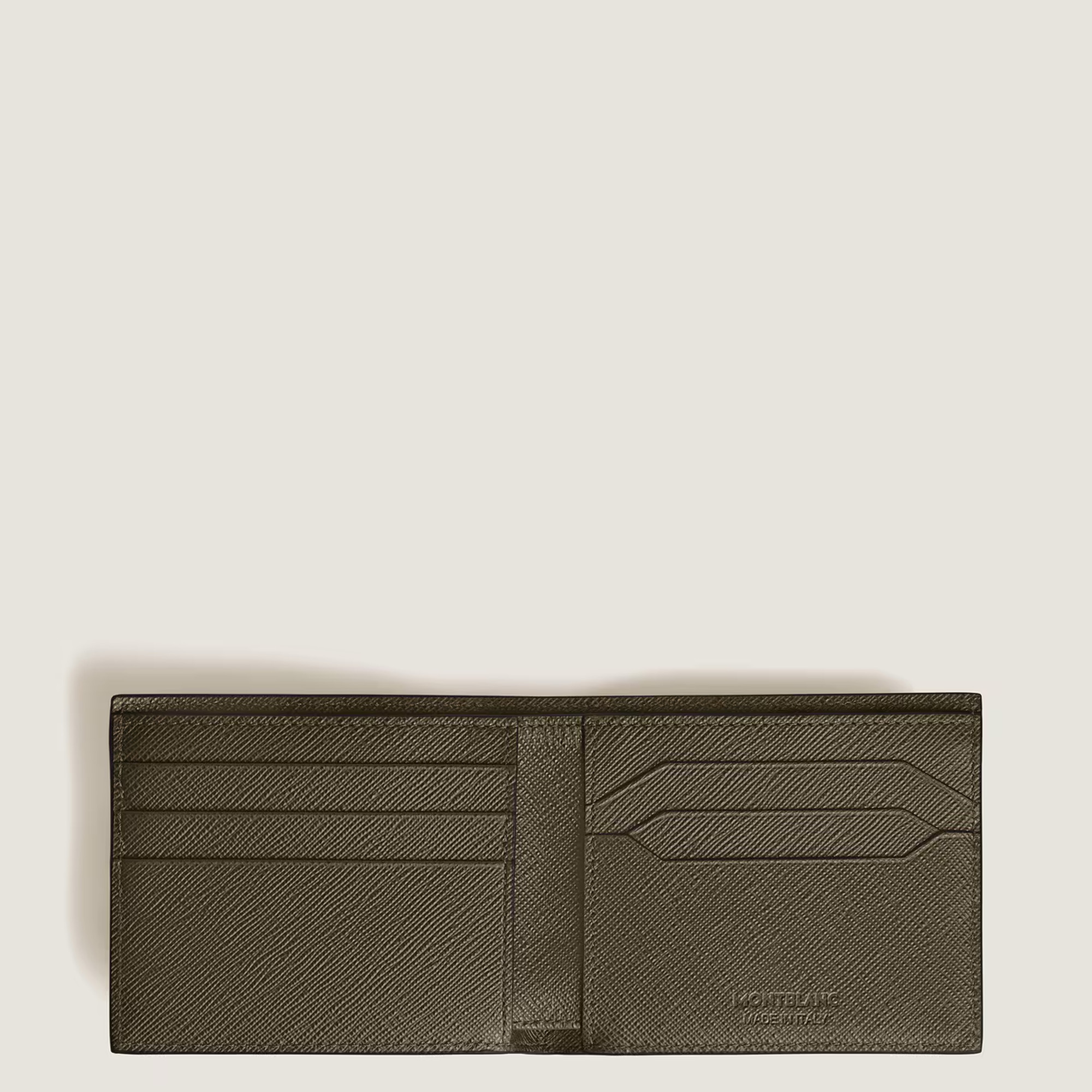 Montblanc Sartorial Khaki Leather Wallet 6cc Image 5 La Mine d'Or Moncton, NB