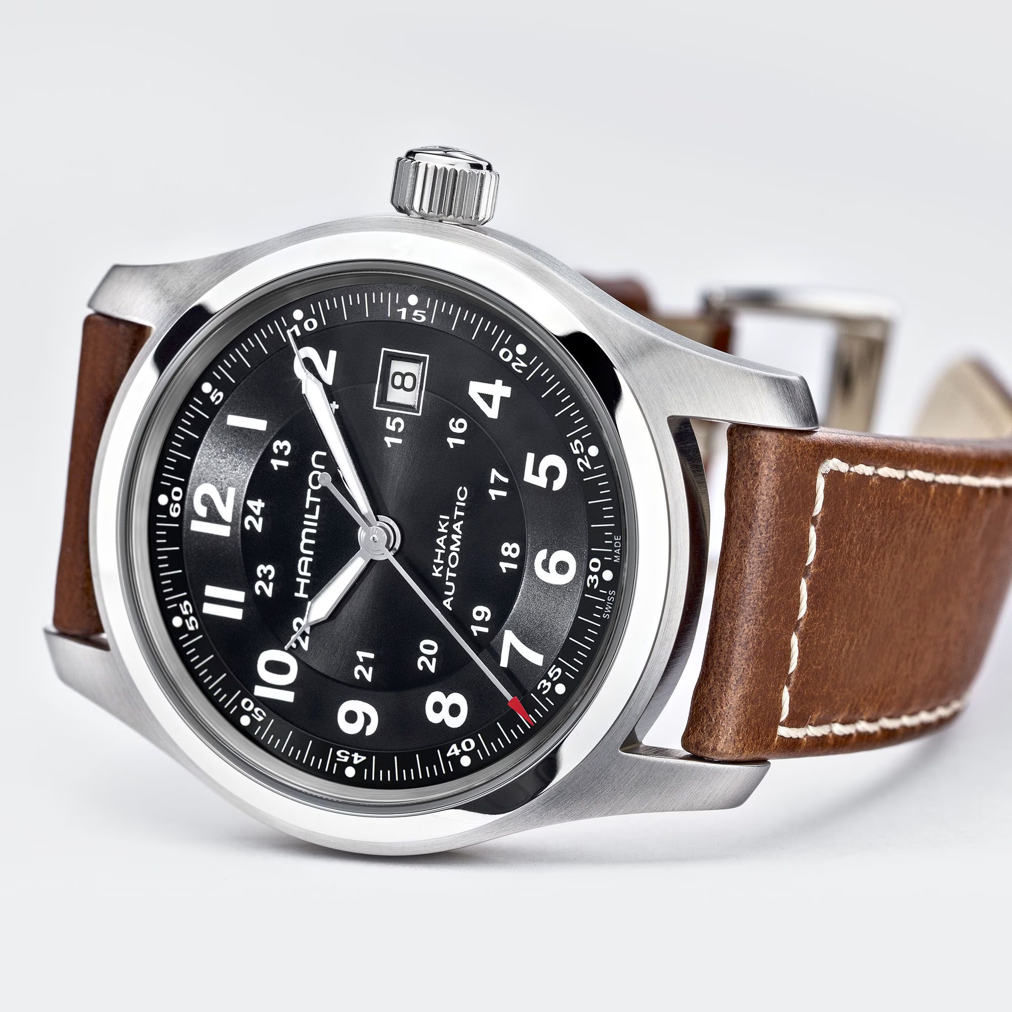 Hamilton Khaki Field Automatic Watch Black Dial 42mm Image 3 La Mine d'Or Moncton, NB