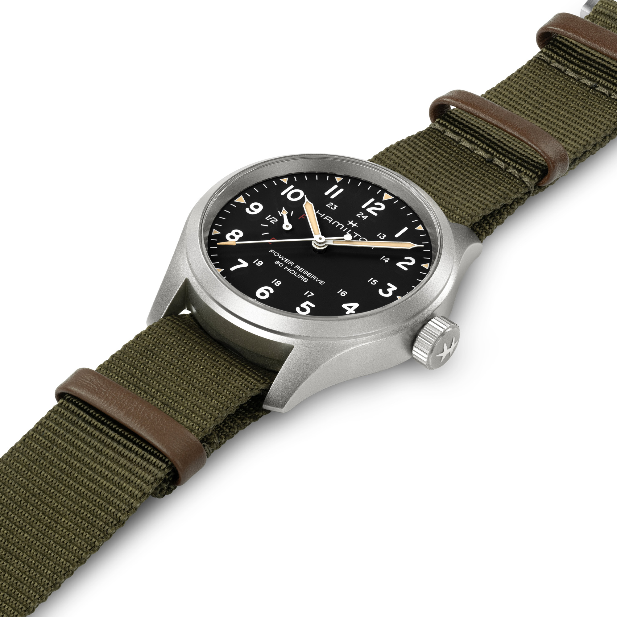 Hamilton Khaki Field Mechanical Power Reserve Black Dial 40mm Image 3 La Mine d'Or Moncton, NB