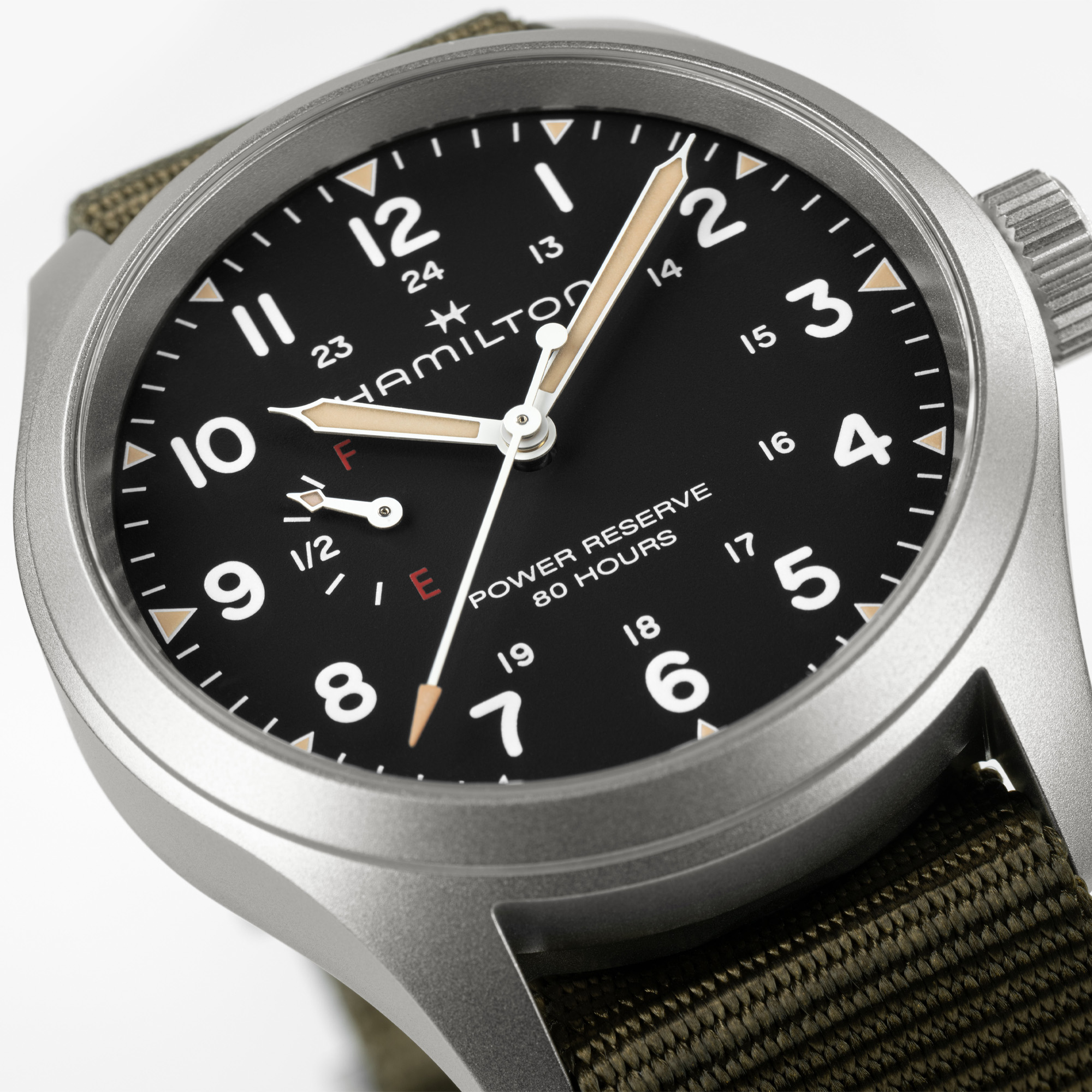 Hamilton Khaki Field Mechanical Power Reserve Black Dial 40mm Image 4 La Mine d'Or Moncton, NB