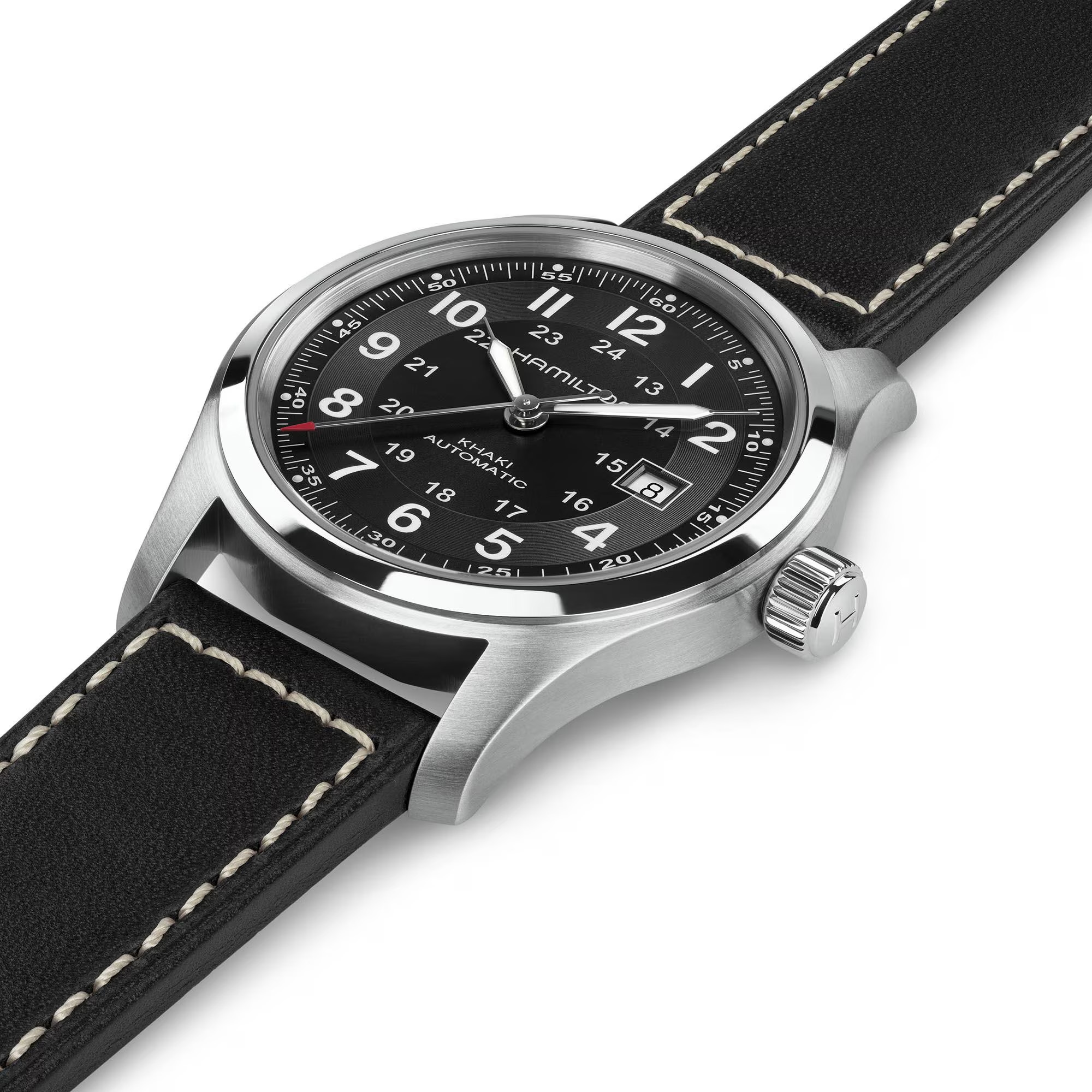 Hamilton Khaki Field Automatic Watch Black Dial 42mm Image 5 La Mine d'Or Moncton, NB