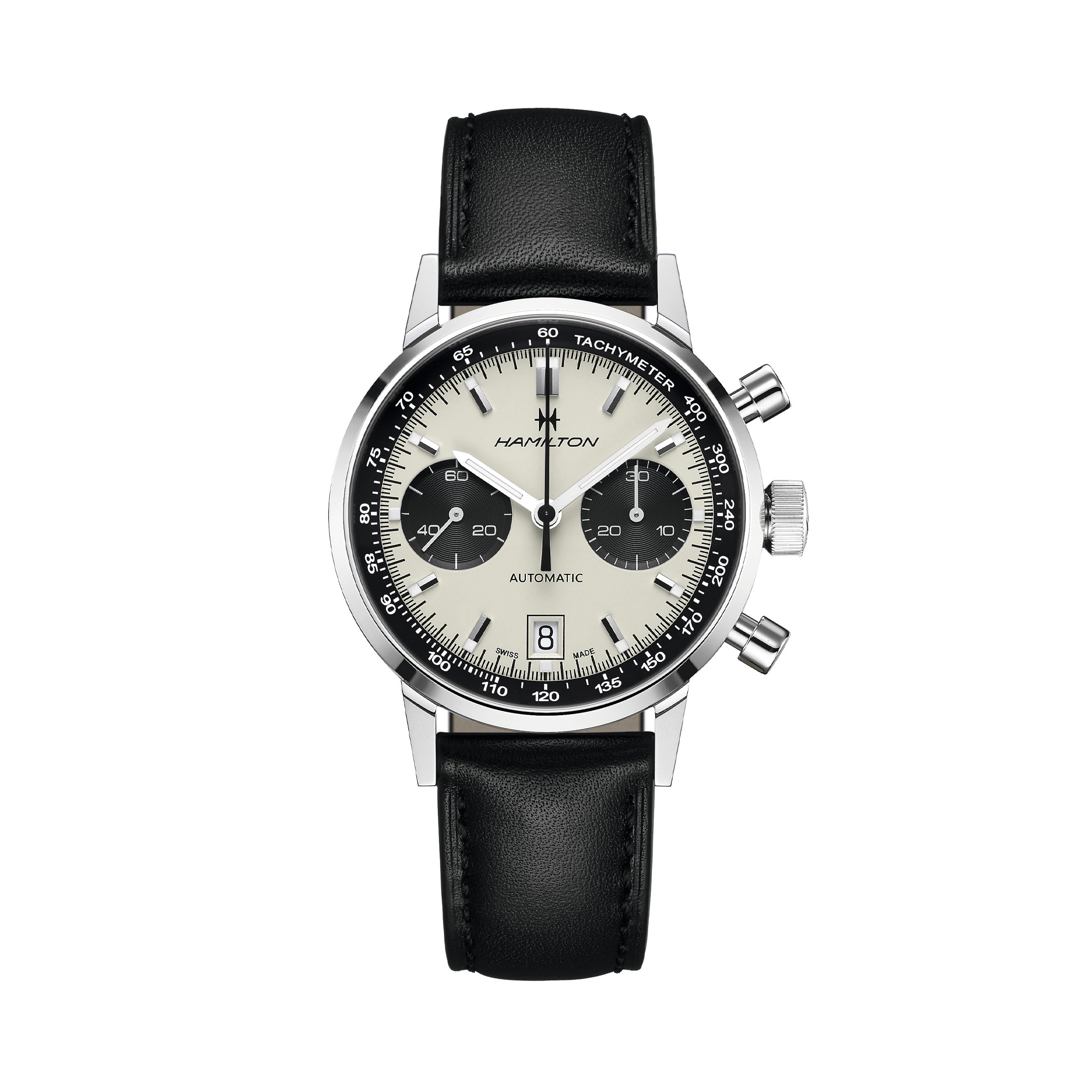Hamilton American Classic Intra-Matic Chrono Watch White Dial 40mm La Mine d'Or Moncton, NB