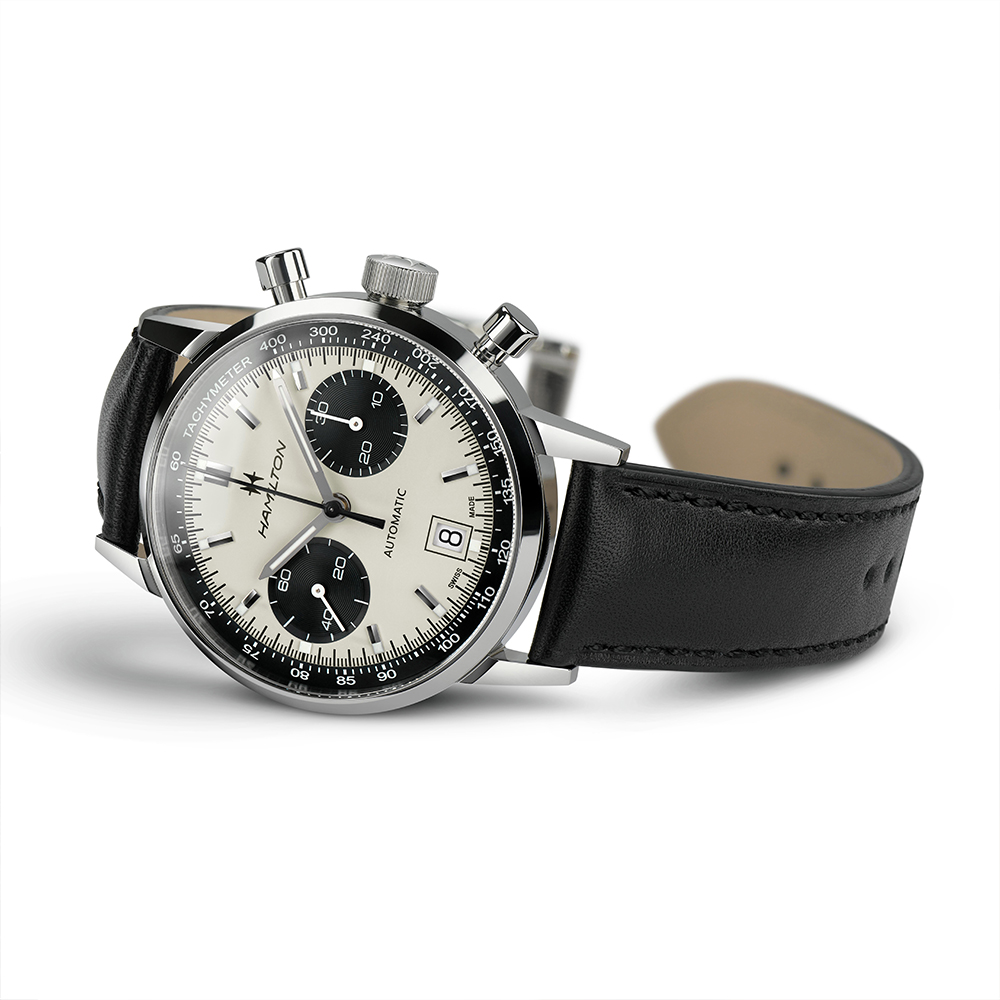 Hamilton American Classic Intra-Matic Chrono Watch White Dial 40mm Image 2 La Mine d'Or Moncton, NB