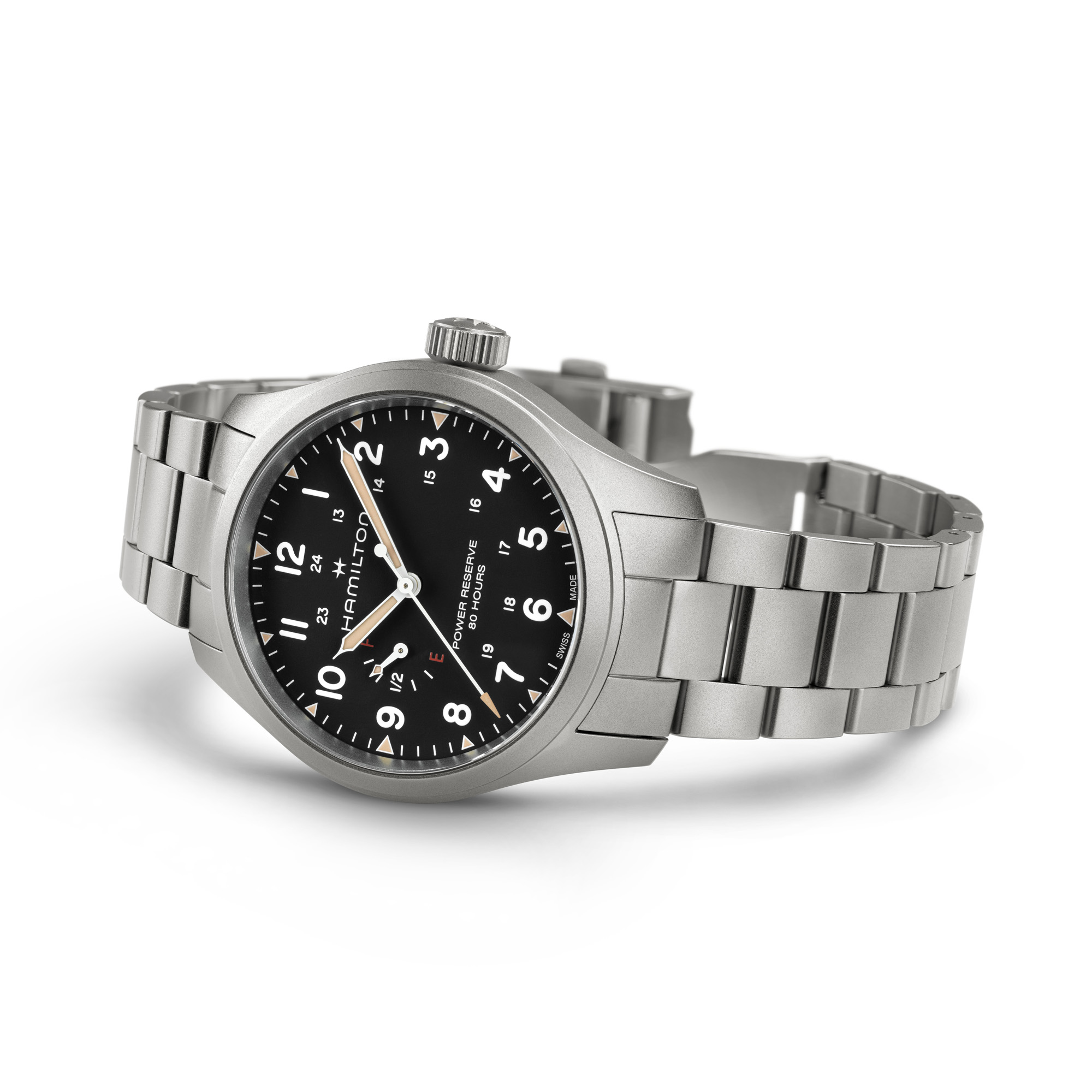 Hamilton Khaki Field Mechanical Power Reserve Black Dial 40mm Image 2 La Mine d'Or Moncton, NB