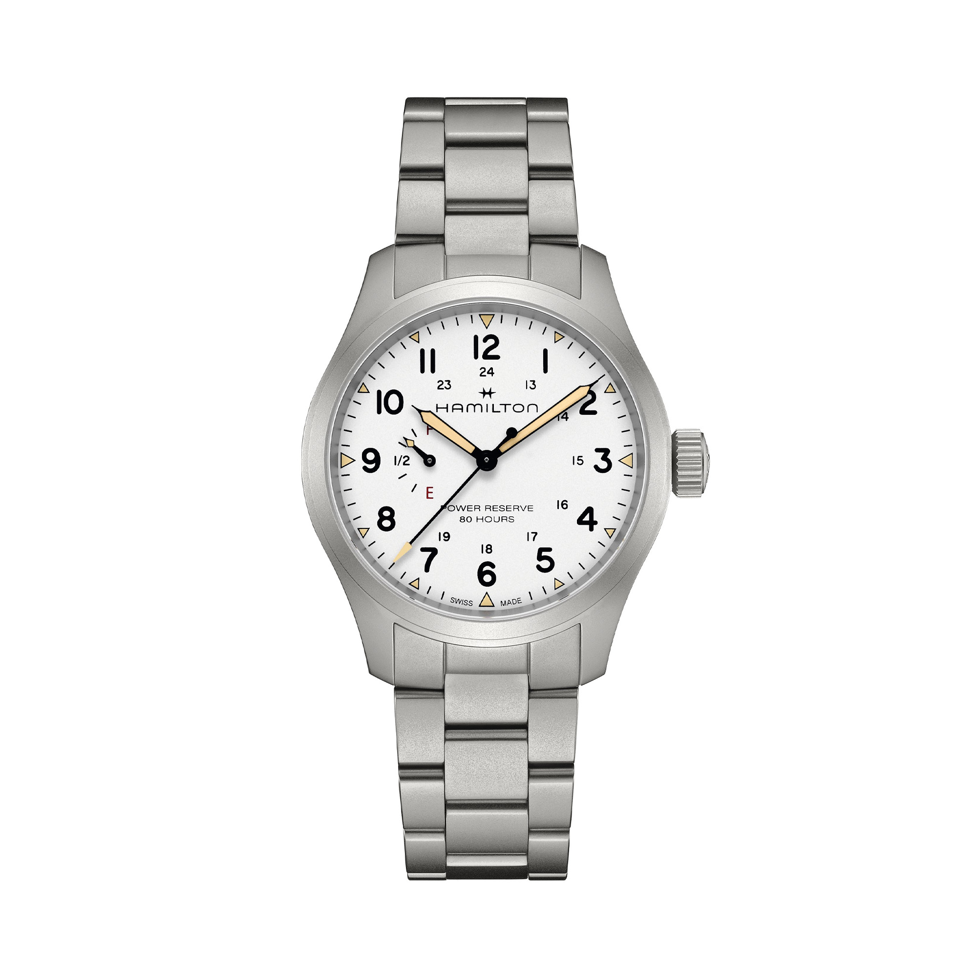 Hamilton Khaki Field Mechanical Power Reserve White Dial 40mm La Mine d'Or Moncton, NB