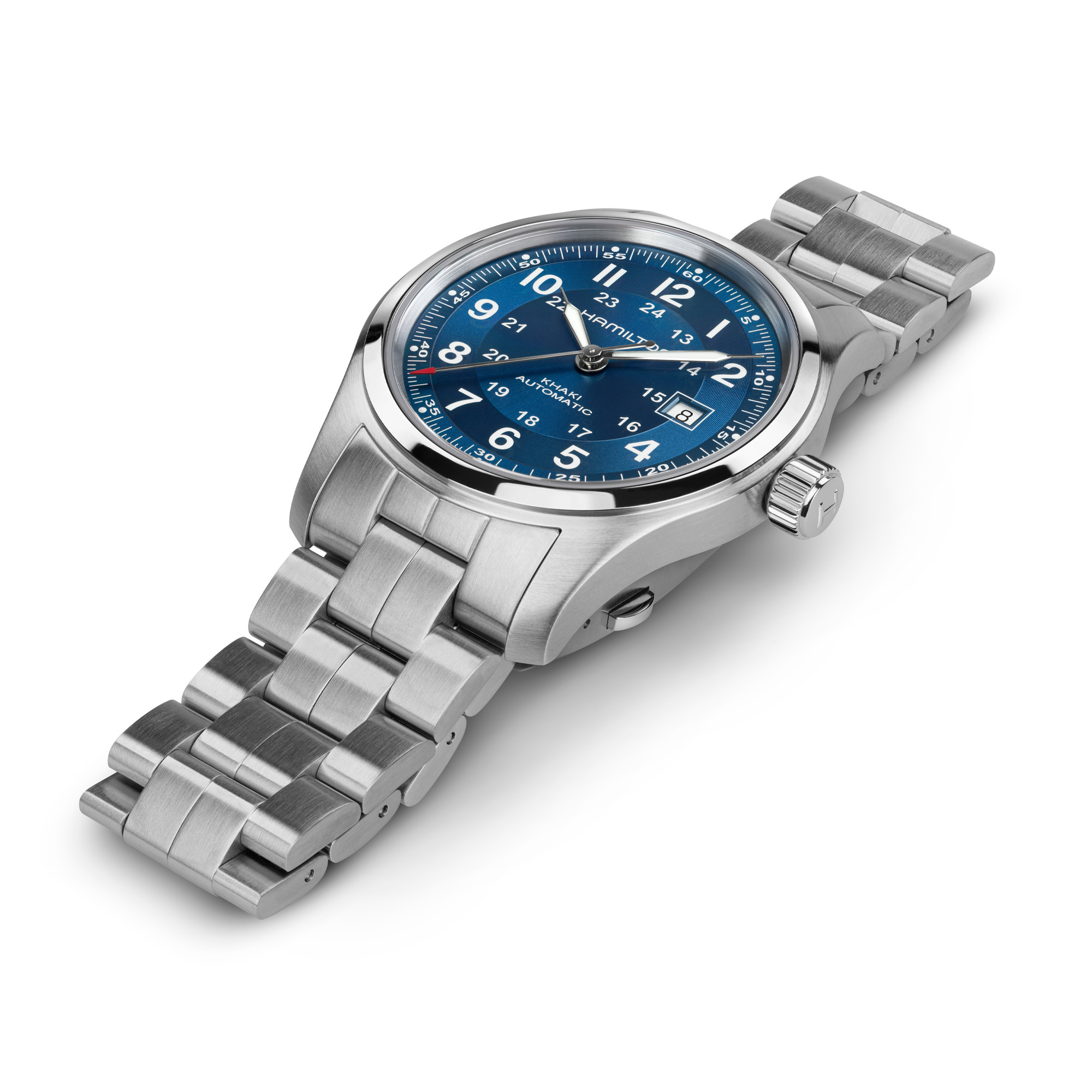 Hamilton Khaki Field Automatic Watch Blue Dial 42mm Image 3 La Mine d'Or Moncton, NB