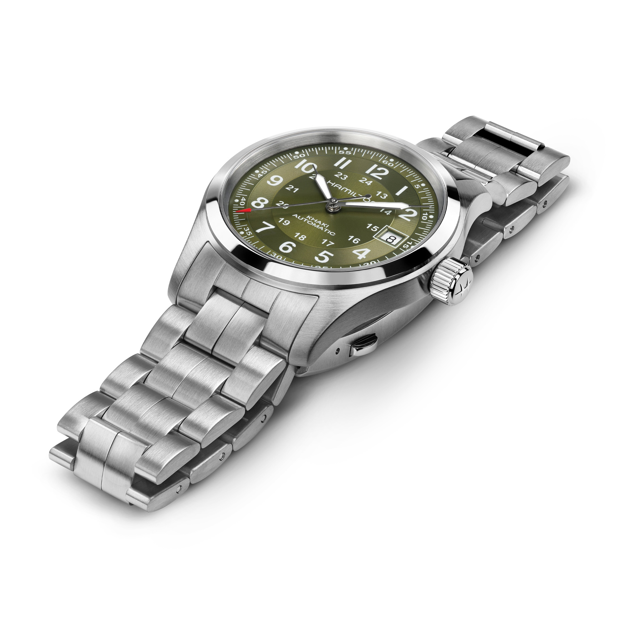 Hamilton Khaki Field Automatic Watch Green Dial 38mm Image 3 La Mine d'Or Moncton, NB