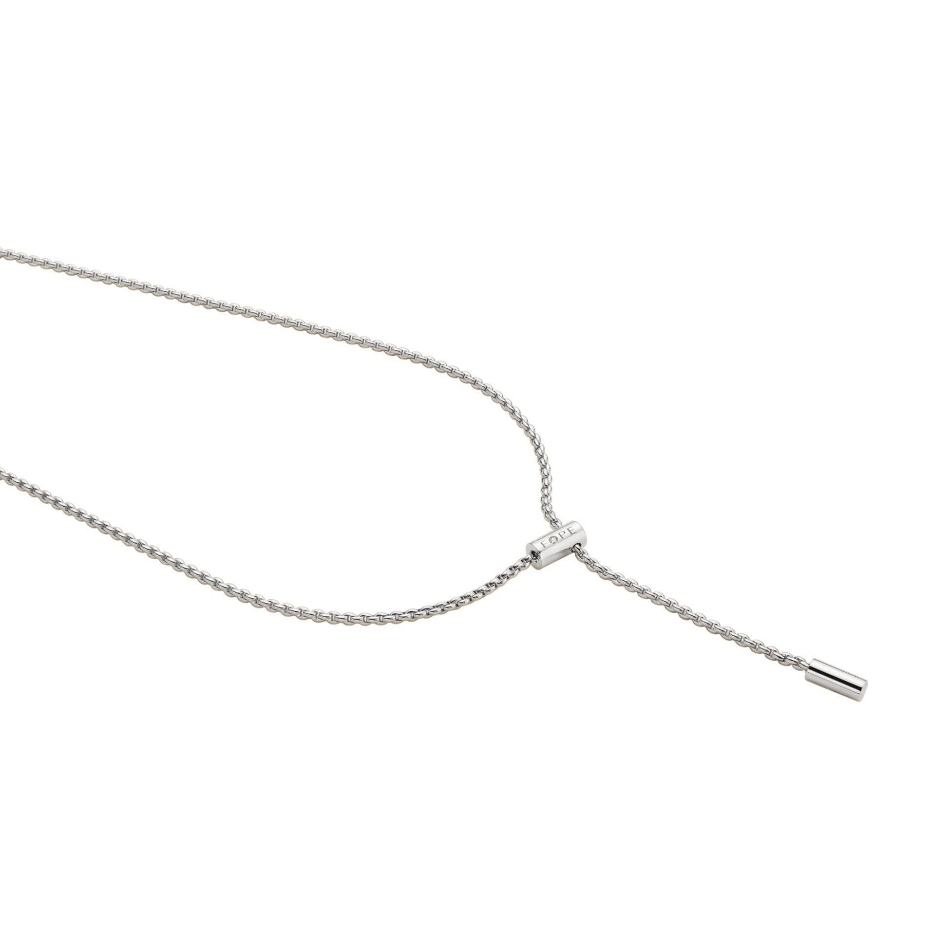 FOPE Aria Lariat White Gold Necklace with Diamond Image 2 La Mine d'Or Moncton, NB