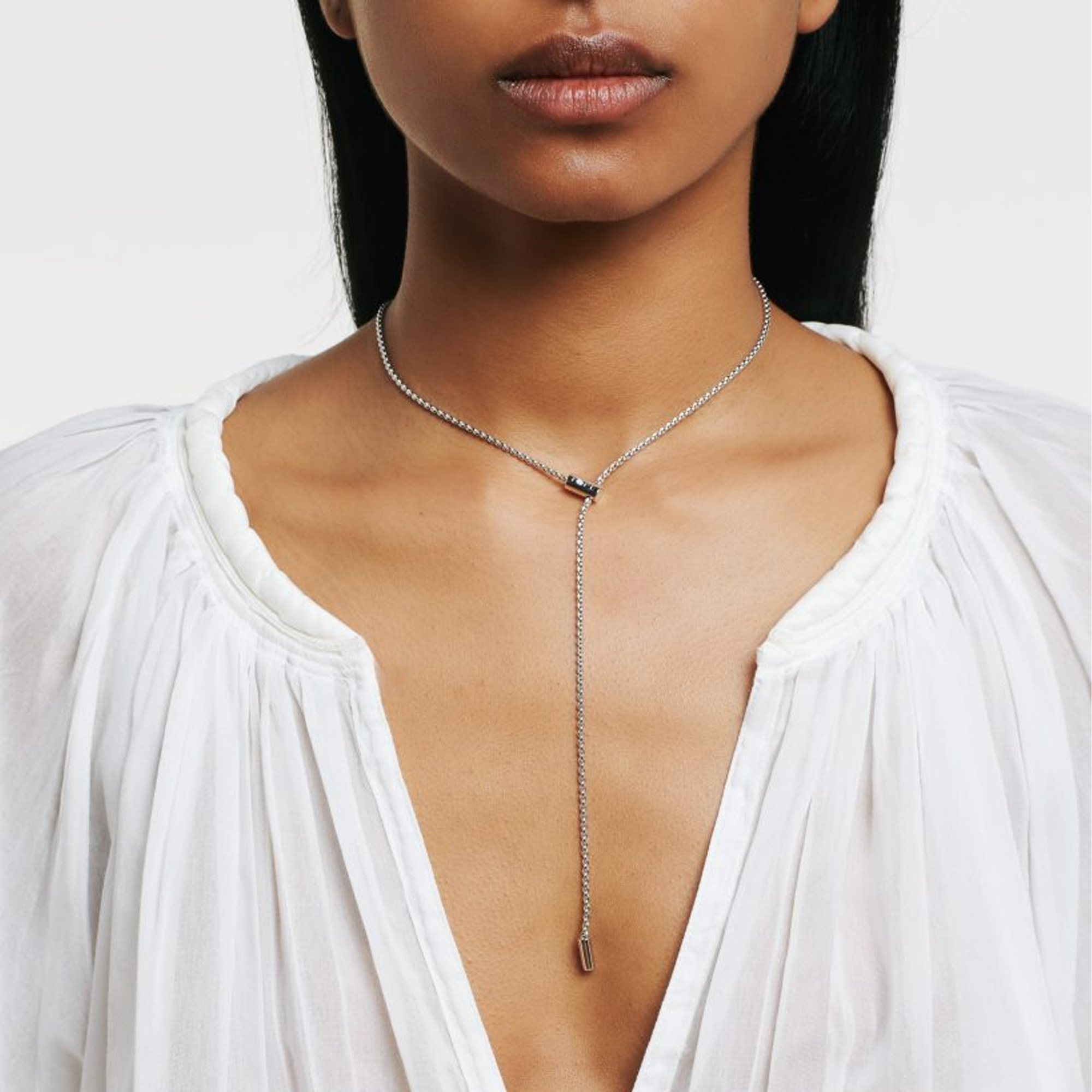 FOPE Aria Lariat White Gold Necklace with Diamond Image 5 La Mine d'Or Moncton, NB