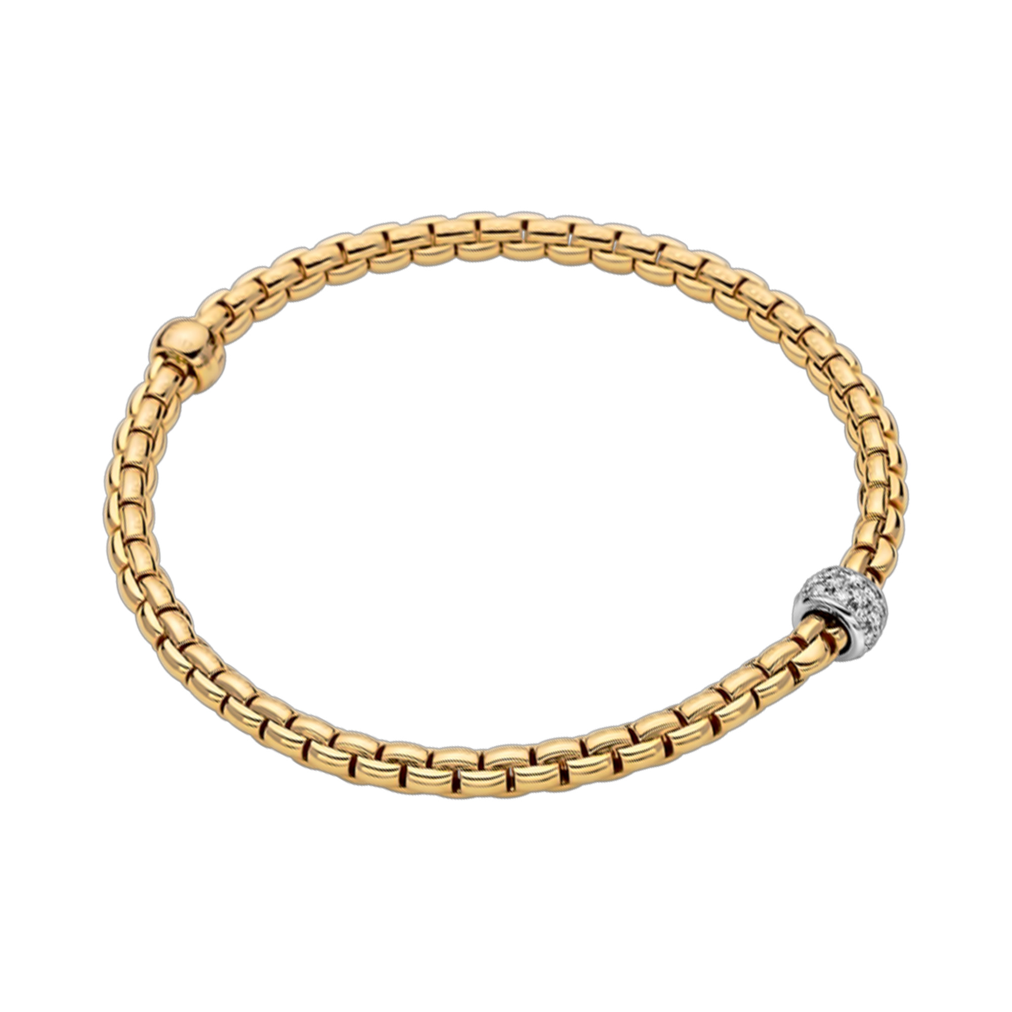 FOPE Eka Tiny Flex'it Bracelet with Diamonds Size M La Mine d'Or Moncton, NB