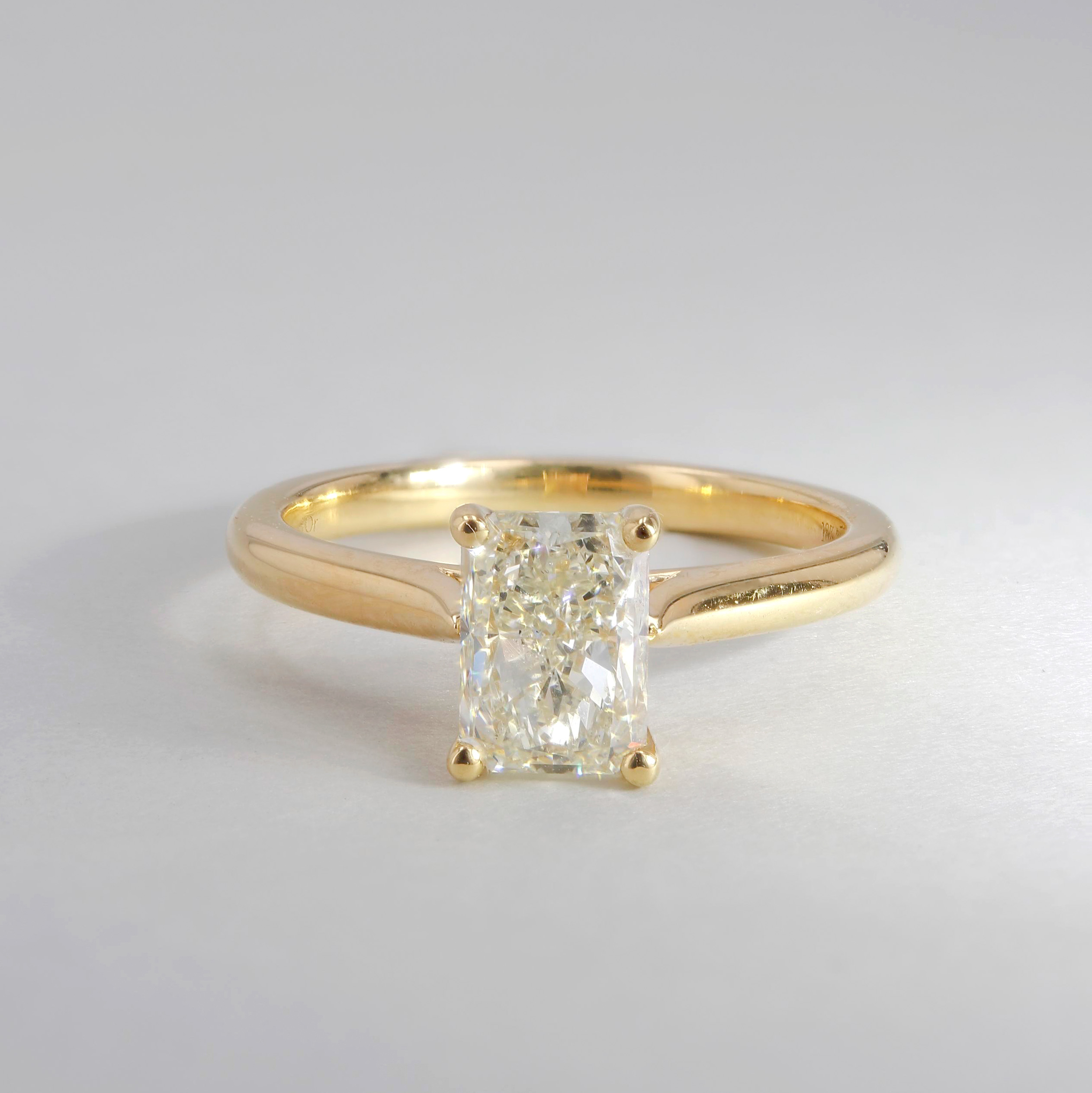 1.52ct Rio Radiant Diamond Solitaire Engagement Ring Image 4 La Mine d'Or Moncton, NB