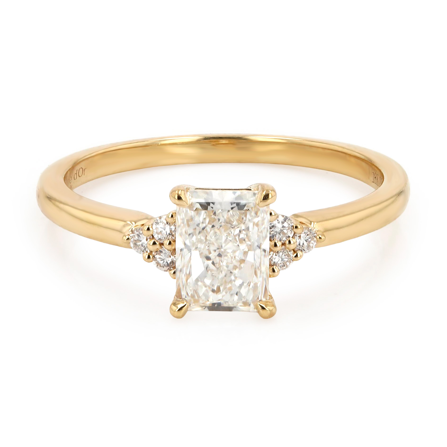 1.00tw Paris Radiant Diamond Engagement Ring La Mine d'Or Moncton, NB