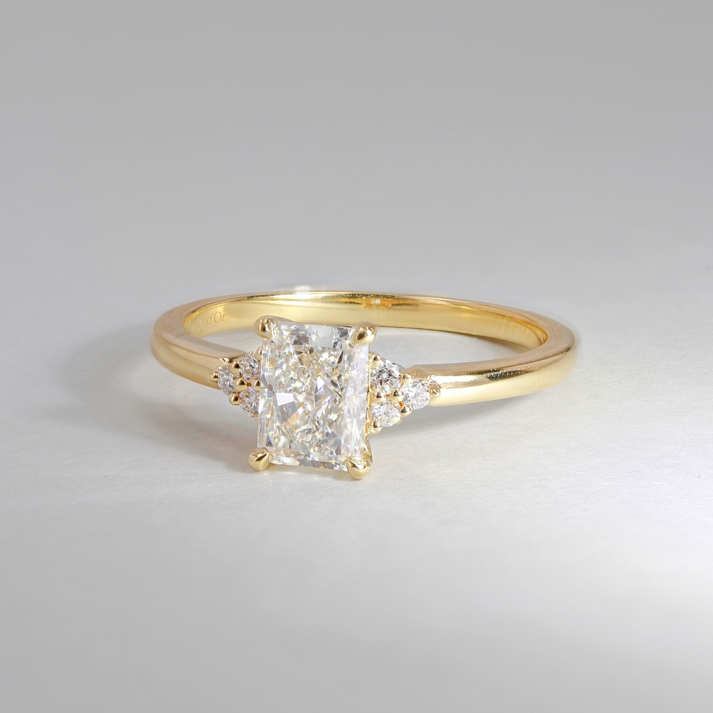 1.00tw Paris Radiant Diamond Engagement Ring Image 5 La Mine d'Or Moncton, NB