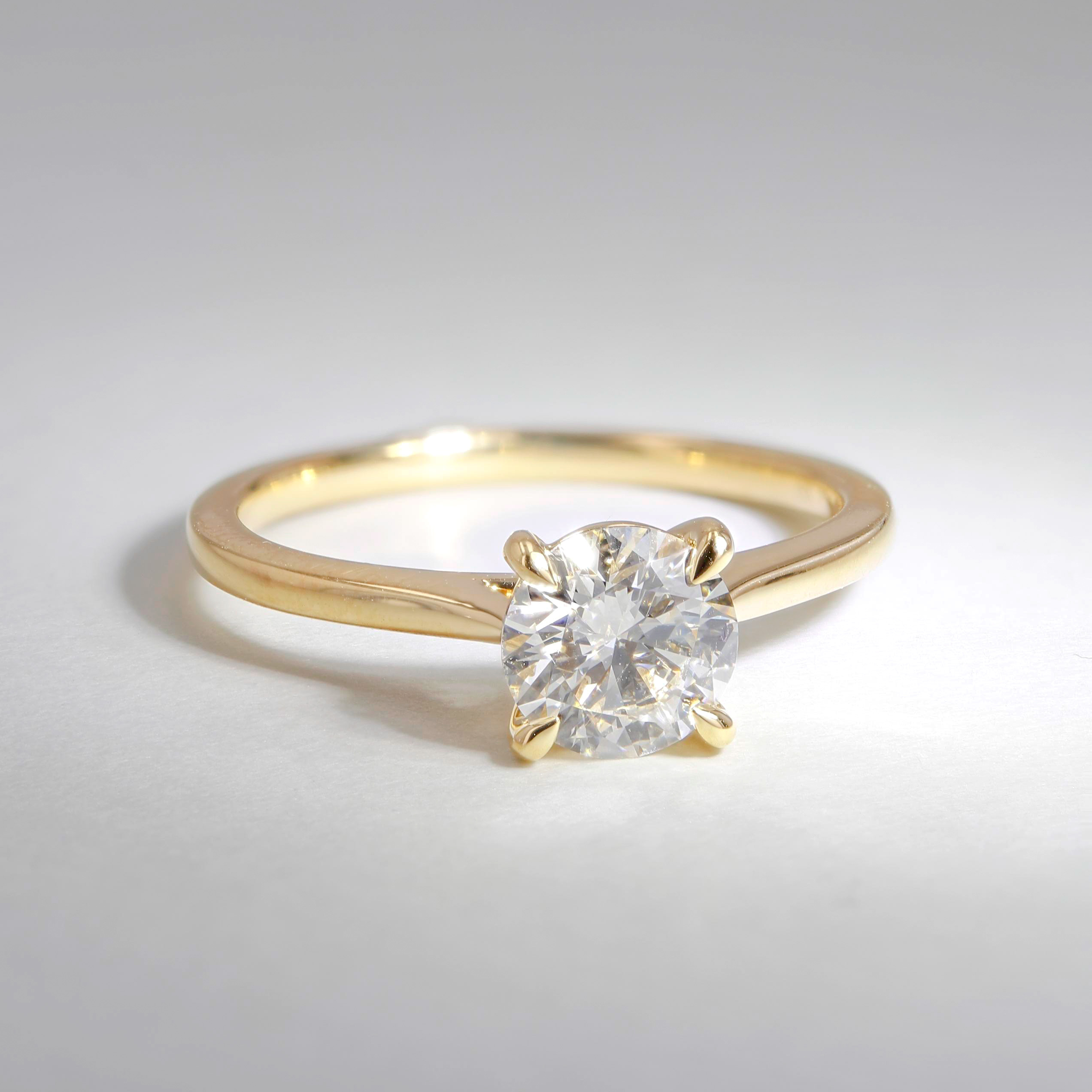 0.96ct Rio Round Brilliant Diamond Solitaire Engagement Ring Image 3 La Mine d'Or Moncton, NB