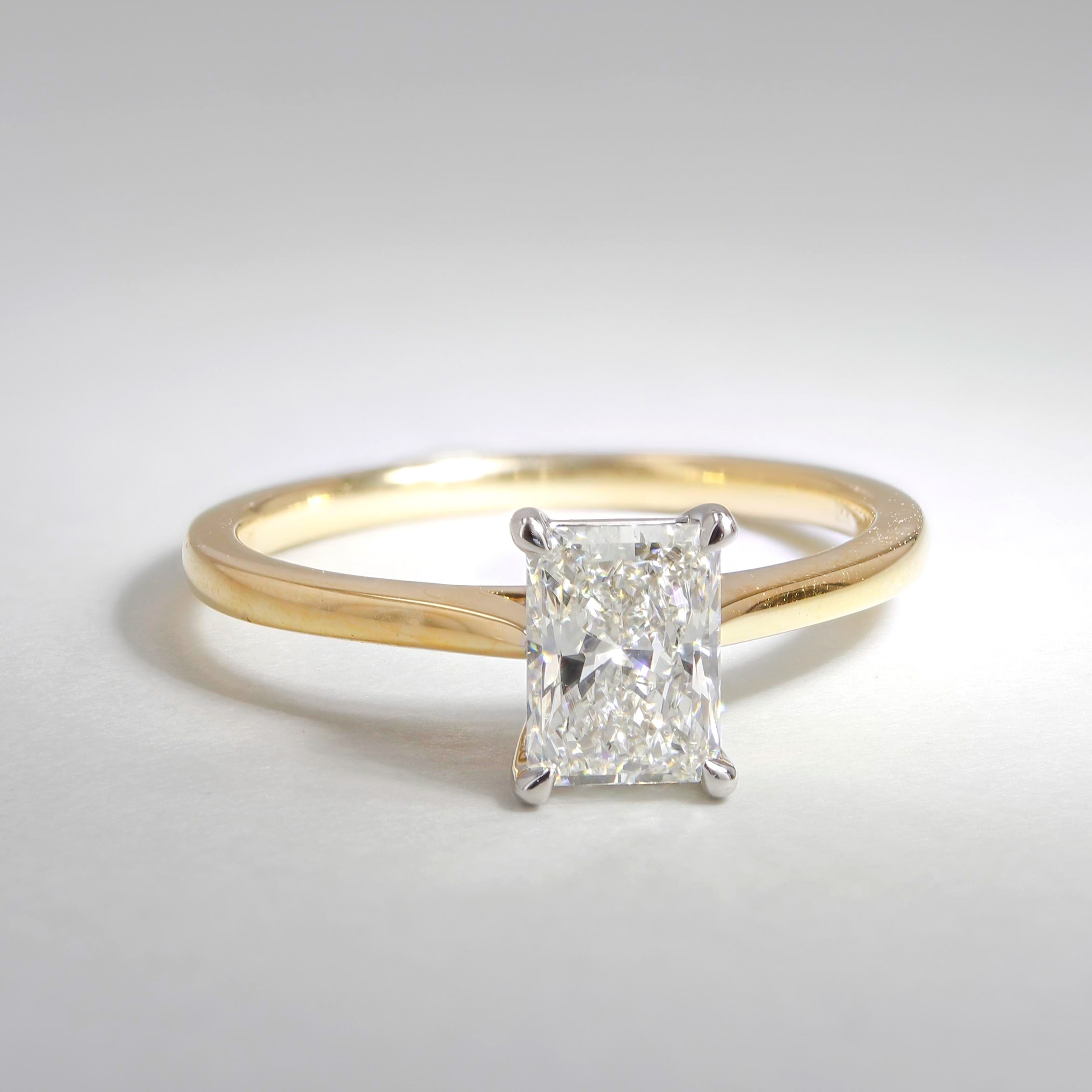 0.94ct Rio Radiant Diamond Solitaire Engagement Ring Image 3 La Mine d'Or Moncton, NB