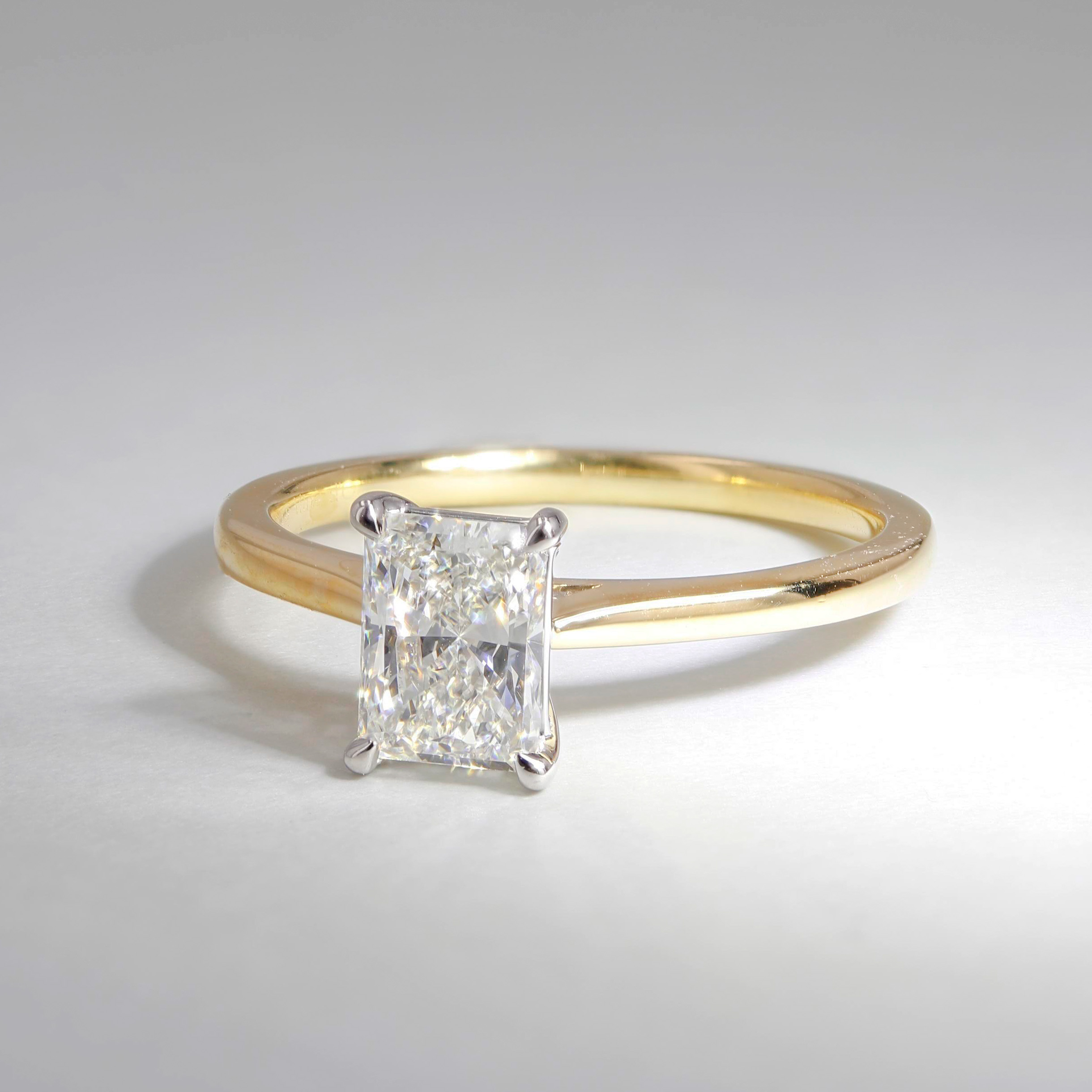 0.94ct Rio Radiant Diamond Solitaire Engagement Ring Image 4 La Mine d'Or Moncton, NB