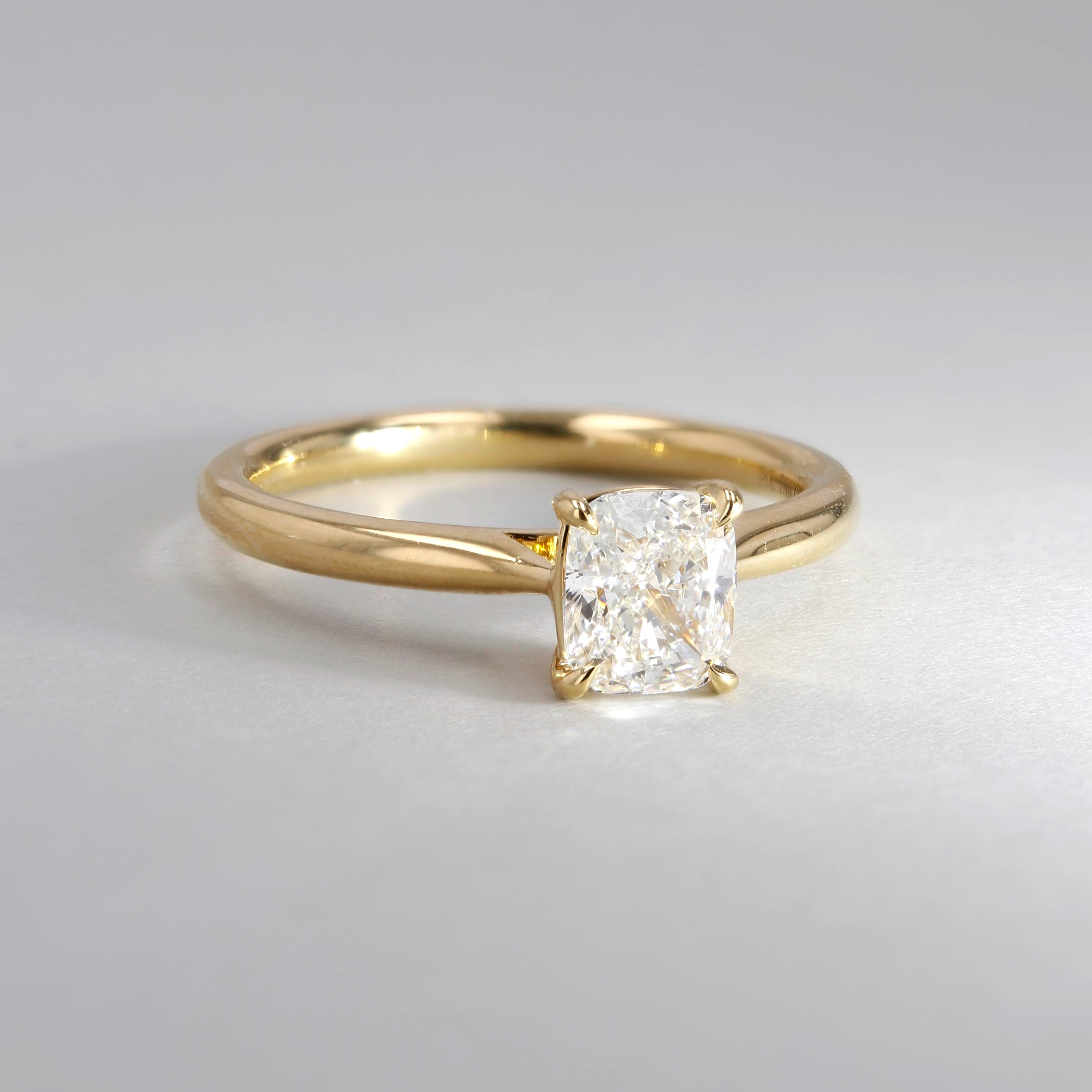 0.97ct Rio Cushion Diamond Solitaire Engagement Ring Image 3 La Mine d'Or Moncton, NB