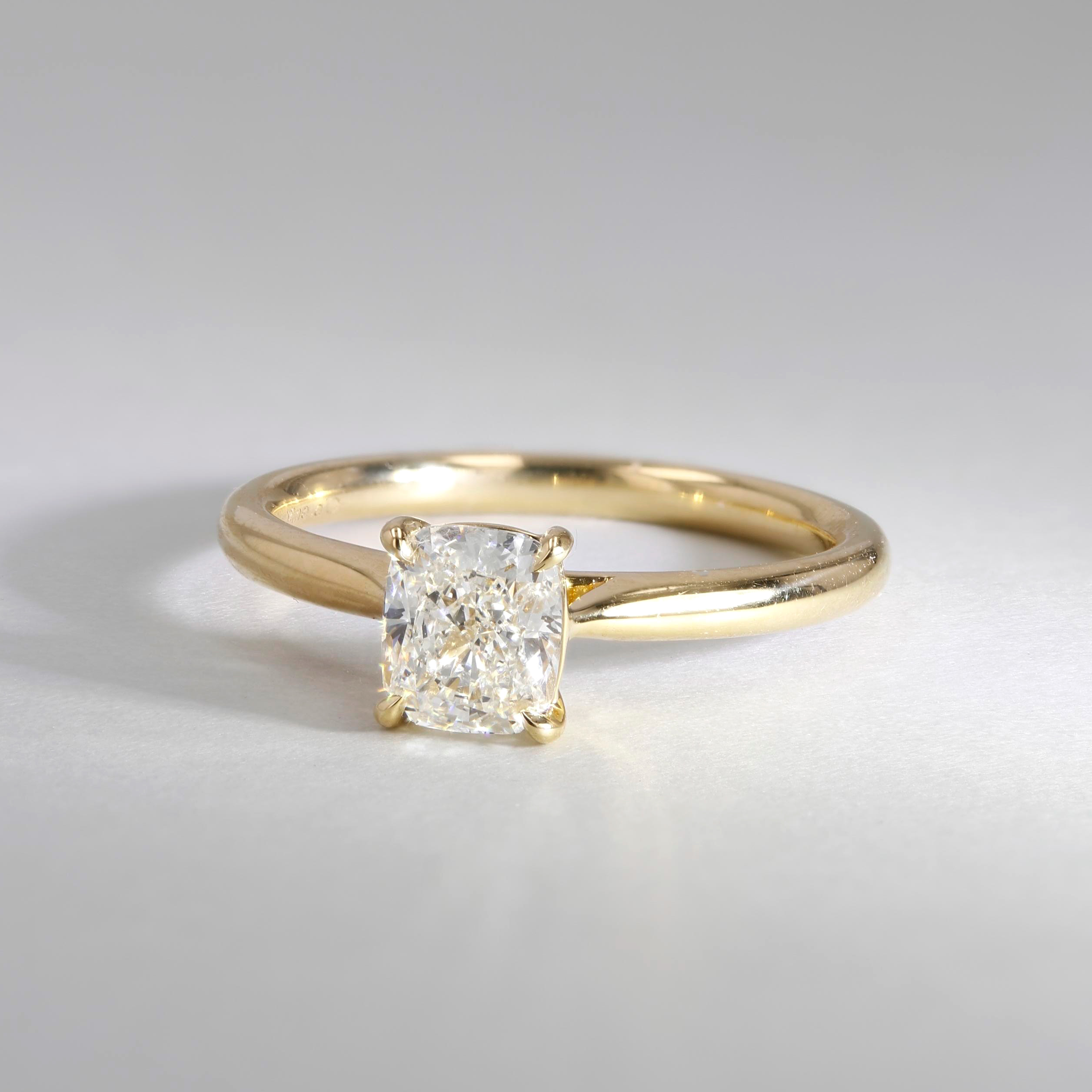 0.97ct Rio Cushion Diamond Solitaire Engagement Ring Image 4 La Mine d'Or Moncton, NB