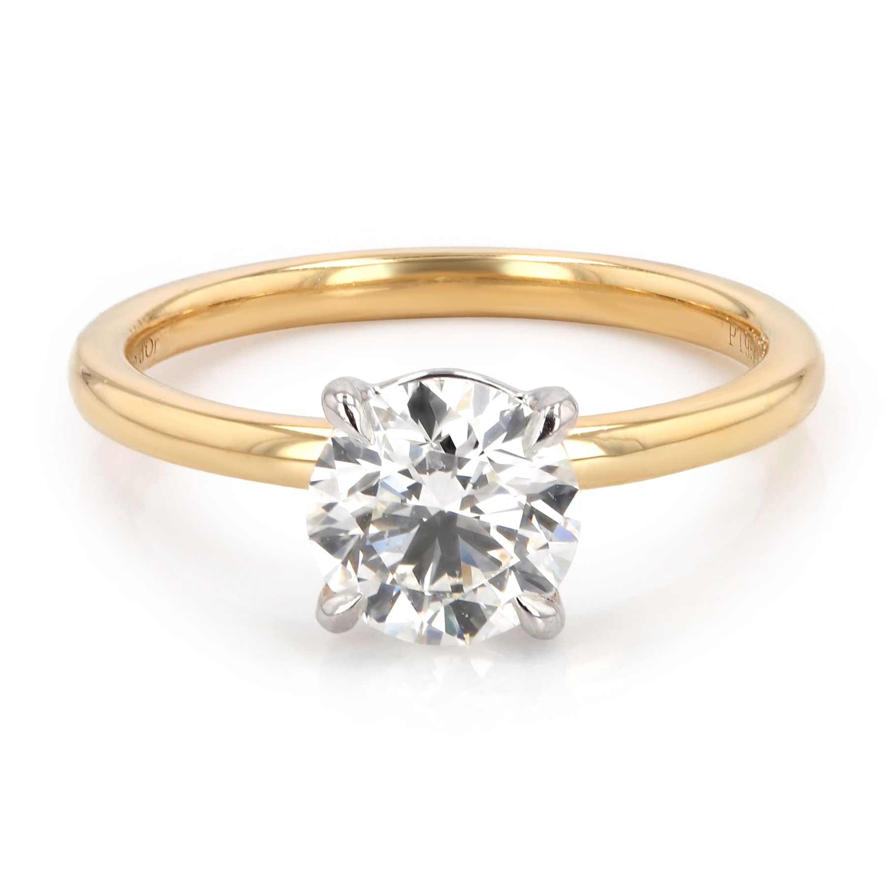 1.30ct Victoria Round Diamond Solitaire Engagement Ring La Mine d'Or Moncton, NB