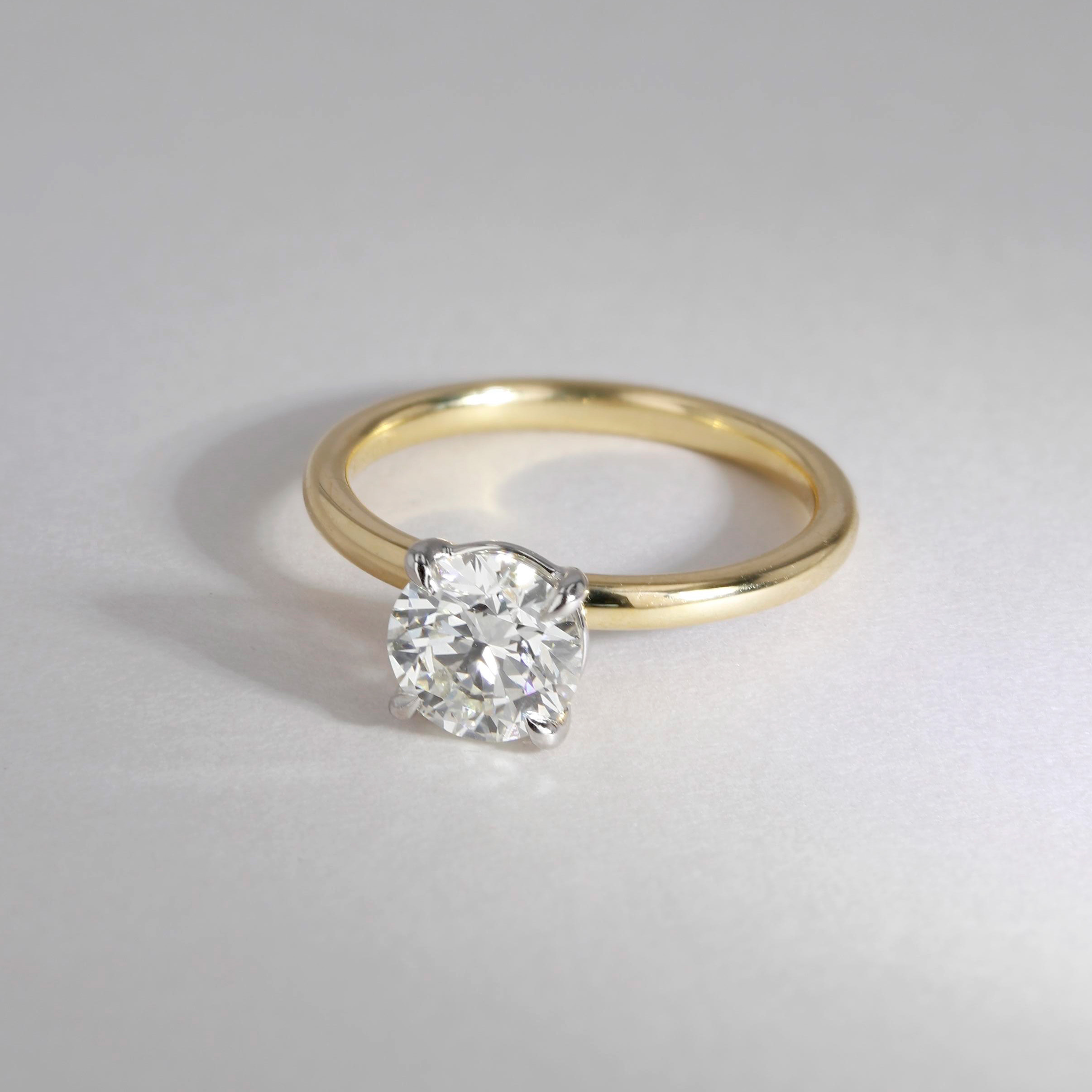 1.30ct Victoria Round Diamond Solitaire Engagement Ring Image 3 La Mine d'Or Moncton, NB